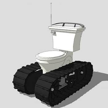 厕所车SU模型下载_sketchup草图大师SKP模型