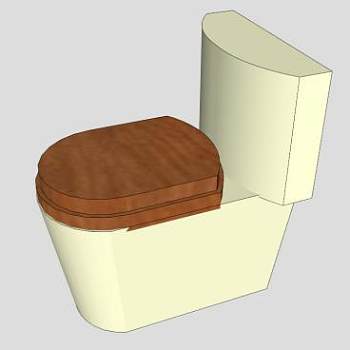 卫浴马桶坐便器SU模型下载_sketchup草图大师SKP模型