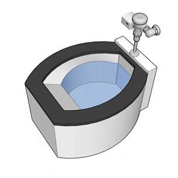 商业厕所坐便器SU模型下载_sketchup草图大师SKP模型