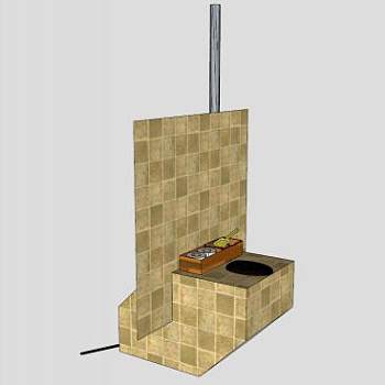 太阳能堆肥厕所与尿分离器SU模型下载_sketchup草图大师SKP模型