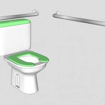 卡迪兰特厕所马桶SU模型下载_sketchup草图大师SKP模型