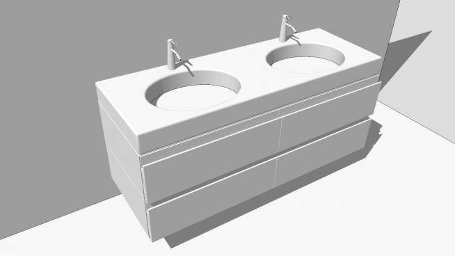 浴室家具柜架SU模型下载_sketchup草图大师SKP模型