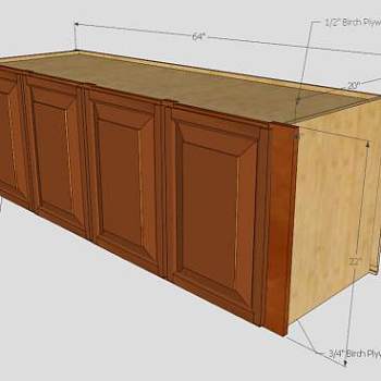 实木浴室壁柜SU模型下载_sketchup草图大师SKP模型