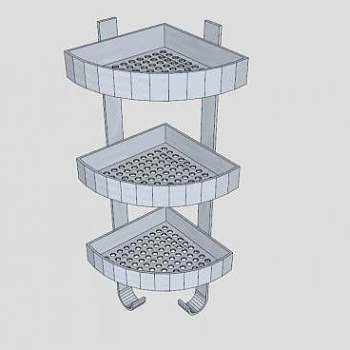 宜家家居垃圾墙角 柜SU模型下载_sketchup草图大师SKP模型