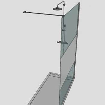 浴室全时喷淋器SU模型下载_sketchup草图大师SKP模型