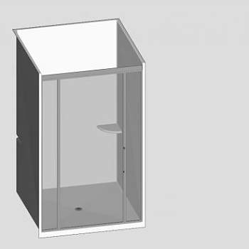 玻璃纤维淋浴间SU模型下载_sketchup草图大师SKP模型