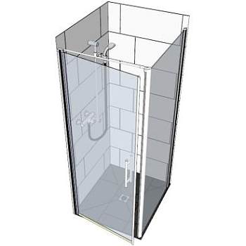 现代玻璃沐浴器SU模型下载_sketchup草图大师SKP模型