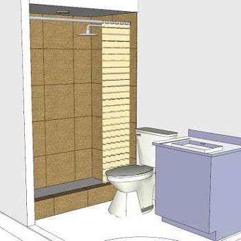 浴室淋浴桑拿SU模型下载_sketchup草图大师SKP模型