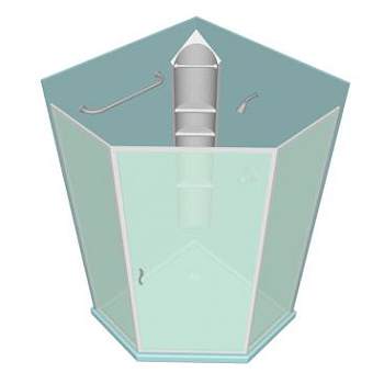 玻璃封闭淋浴器SU模型下载_sketchup草图大师SKP模型