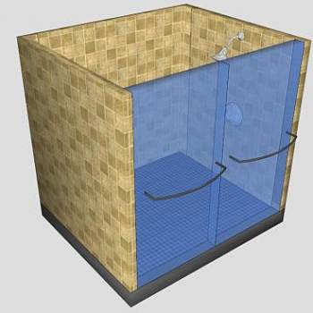 浴室淋浴阀SU模型下载_sketchup草图大师SKP模型