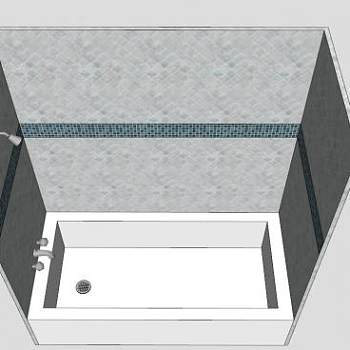 淋浴器浴缸SU模型下载_sketchup草图大师SKP模型