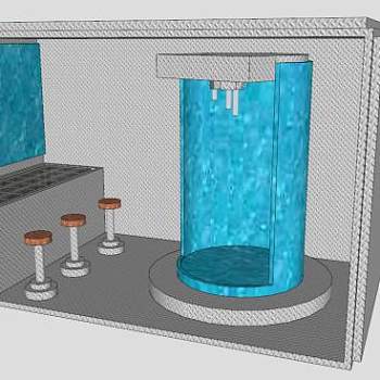 丽水洗脑浴SU模型下载_sketchup草图大师SKP模型