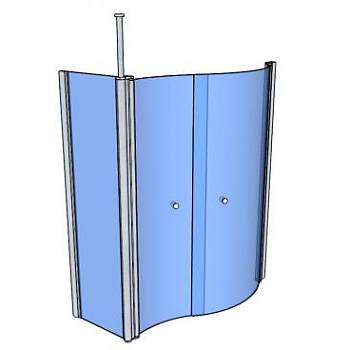 单间浴室淋浴房SU模型下载_sketchup草图大师SKP模型