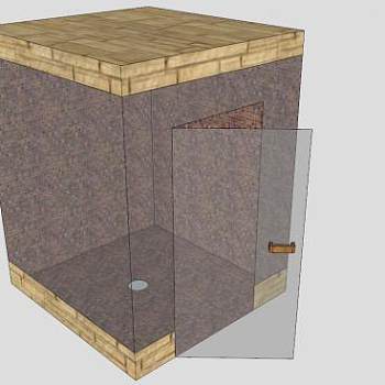 卫生间淋浴桑拿SU模型下载_sketchup草图大师SKP模型