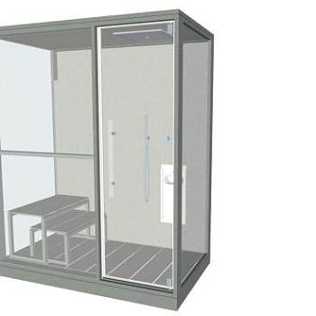沐浴桑拿澡堂SU模型下载_sketchup草图大师SKP模型
