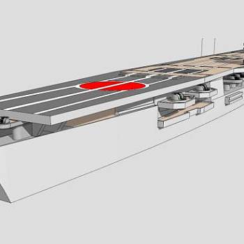 日本飞龙号航空母舰SU模型_su模型下载 草图大师模型_SKP模型