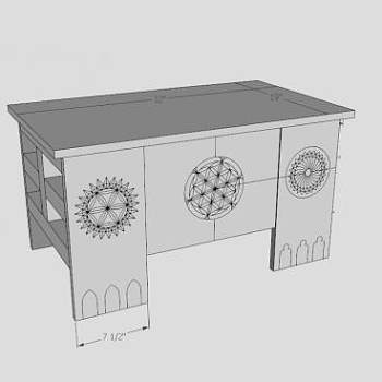 现代图案柜子SU模型下载_sketchup草图大师SKP模型