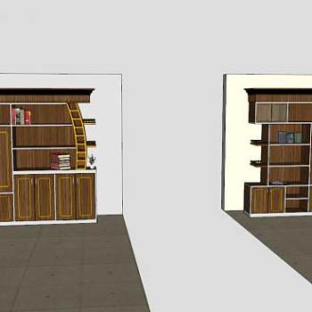 开放式卧室衣柜SU模型下载_sketchup草图大师SKP模型