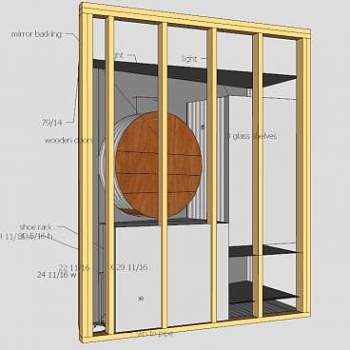 现代衣柜梳妆柜SU模型下载_sketchup草图大师SKP模型