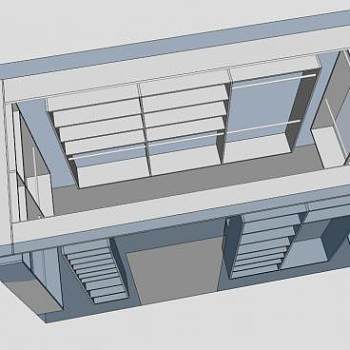 厄普代克衣柜衣橱SU模型下载_sketchup草图大师SKP模型
