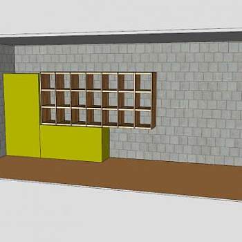 焊接间衣柜SU模型下载_sketchup草图大师SKP模型