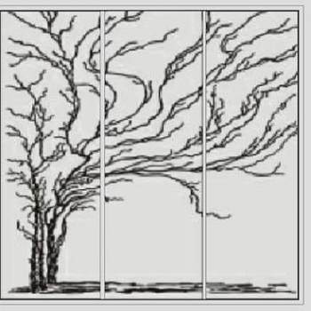 端景树枝衣柜SU模型下载_sketchup草图大师SKP模型