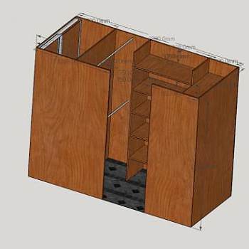 嵌入式衣橱SU模型下载_sketchup草图大师SKP模型