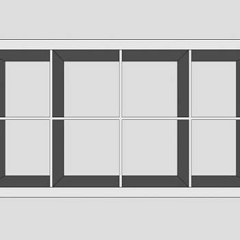 现代板式白色书架SU模型下载_sketchup草图大师SKP模型