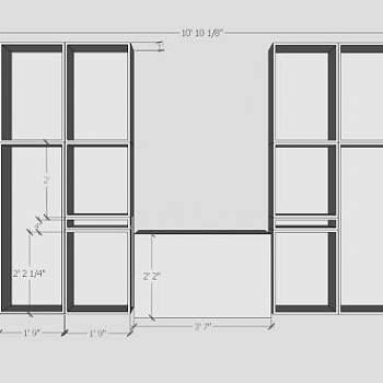 艾略特家庭屋书柜SU模型下载_sketchup草图大师SKP模型