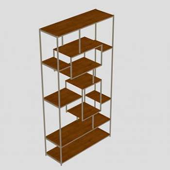 立方体单元书柜SU模型下载_sketchup草图大师SKP模型
