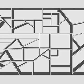 博肯斯特书架SU模型下载_sketchup草图大师SKP模型