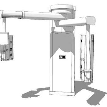 纬度臂系统设备SU模型下载_sketchup草图大师SKP模型