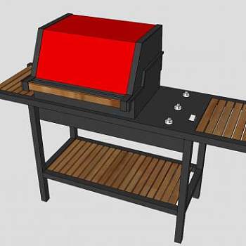 燃气烤肉机SU模型下载_sketchup草图大师SKP模型