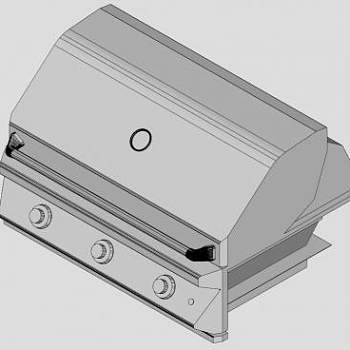 户外木炭烧烤炉SU模型下载_sketchup草图大师SKP模型