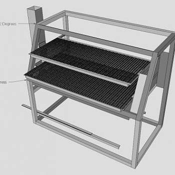 双层烧烤架SU模型下载_sketchup草图大师SKP模型