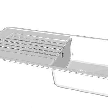 单眼水槽带平台SU模型下载_sketchup草图大师SKP模型