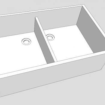 厨房洗涤双槽SU模型下载_sketchup草图大师SKP模型