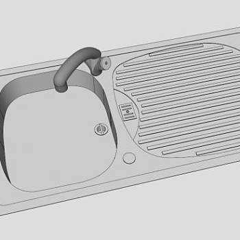 厨房龙头水槽SU模型下载_sketchup草图大师SKP模型