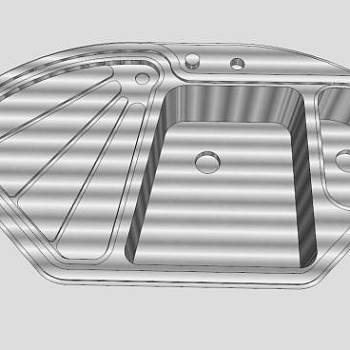 三角不锈钢水槽SU模型下载_sketchup草图大师SKP模型