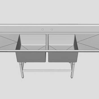 沥水台水槽架SU模型下载_sketchup草图大师SKP模型