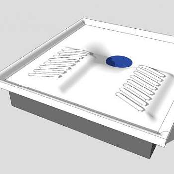 传统厕所SU模型下载_sketchup草图大师SKP模型