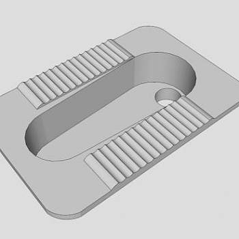 家用传统蹲厕SU模型下载_sketchup草图大师SKP模型