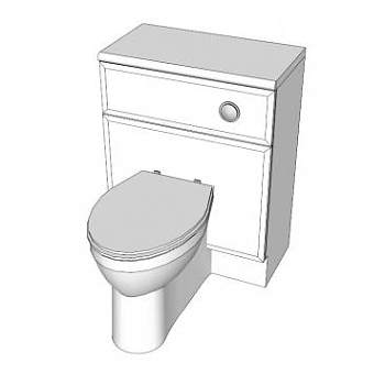 冲水箱坐便器SU模型下载_sketchup草图大师SKP模型