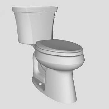 高架节水马桶SU模型下载_sketchup草图大师SKP模型