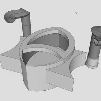 堆肥式厕所SU模型下载_sketchup草图大师SKP模型