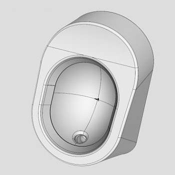 陶瓷小便斗SU模型下载_sketchup草图大师SKP模型