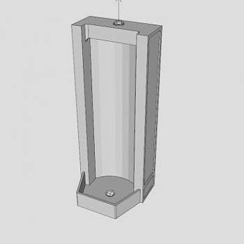 落地式小便斗SU模型下载_sketchup草图大师SKP模型