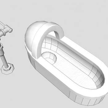 日式家用便斗SU模型下载_sketchup草图大师SKP模型