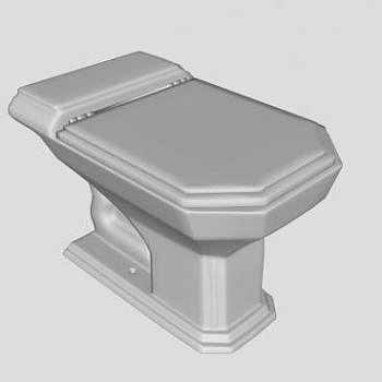 家用浴室马桶SU模型下载_sketchup草图大师SKP模型