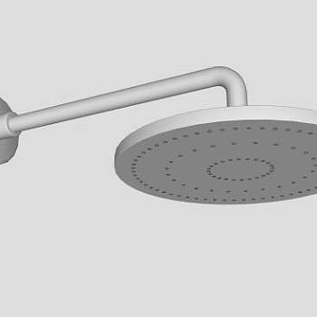 热水器淋浴喷头SU模型下载_sketchup草图大师SKP模型